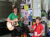 Buskers in Peel Street, Tamworth