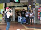 Buskers in Peel Street, Tamworth